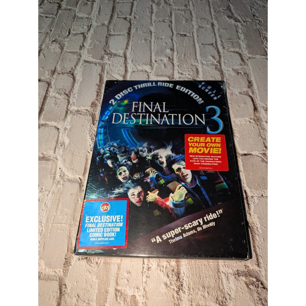 Final Destination 3 DVD 2-Disc Thrill Ride Edition Circuit City Exclusive Comic